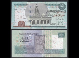 Ägypten - Egypt 5 Pound Banknote 2010 Pick 63d UNC (1) (31101