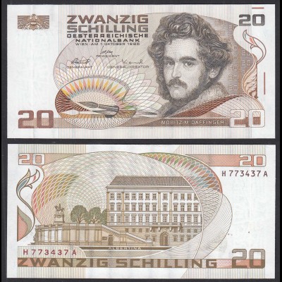 Österreich - Austria - 20 Schilling Banknote 1986 Pick 148 aUNC (1-) (31114