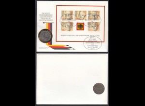 Numisbrief Deutsche Bundespräsidenten mit 2.00 DM Heuss Münze (31118