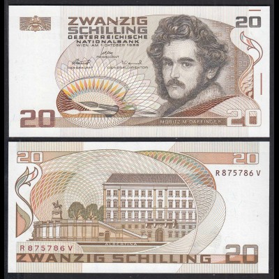 Österreich - Austria - 20 Schilling Banknote 1986 Pick 148 UNC (1) (31156