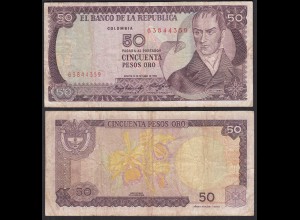 Kolumbien - Colombia 50 Pesos 1984 Pick 425a F (4) (31180