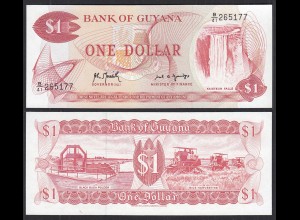 Guyana - 1 Dollar Banknote 1992 UNC (1) Pick 21g (31181