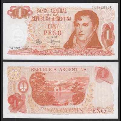 Argentinien - Argentina 1 Pesos (1970-73) UNC Pick 287 UNC (1) (31182