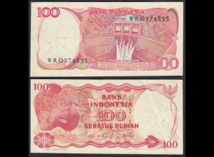 Indonesien - Indonesia 100 Rupiah Banknote 1984 Pick 122 VF (3) (31205