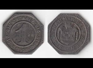 Hamm Notgeld Westfalen 1 Pfennig 1918 Eisen Funck 191.6 (31300