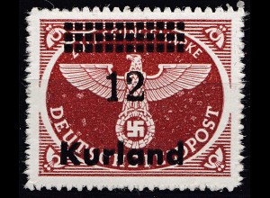 Deutsche Besetzung Kurland 1945 Michel Nr. 4 ** MNH siehe Foto (31349