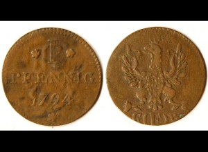 Frankfurt Altdeutsche Staaten 1 Pfennig 1794 (r1196