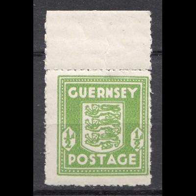 Deutsche Besetzung 2. WK Guernsey 1/2 P. Mi.1 postfrisch MNH WW2 OR (31337