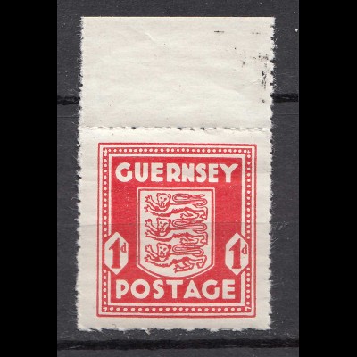 Deutsche Besetzung 2. WK Guernsey 1 P. Mi. 2 postfrisch MNH WW2 OR (31338