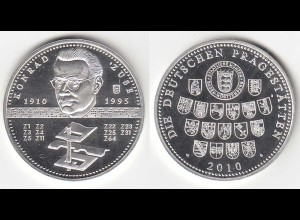 Medaille Konrad Zuse 1910-1995 - RS Deutsche Prägestätten Ø 32 mm Gew 10,5 g