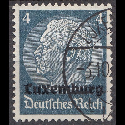Deutsche Besetzung Luxemburg 1940 Mi. 2 - 4 Pfennig gestempelt used (70046