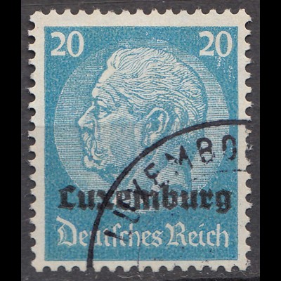 Deutsche Besetzung Luxemburg 1940 Mi. 9 - 20 Pfennig gestempelt used (70054