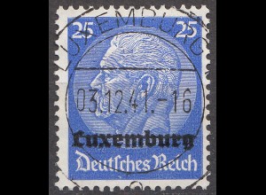 Deutsche Besetzung Luxemburg 1940 Mi. 10 - 25 Pfennig gestempelt used (70055