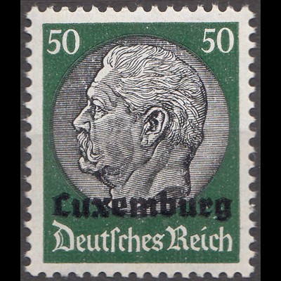 Deutsche Besetzung Luxemburg 50 Pfennig 1940 Mi. 13 ** MNH (70057