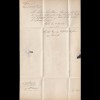 1857 STETTIN R2 Auslagen Brief nach STARGARD mit Inhalt (31461