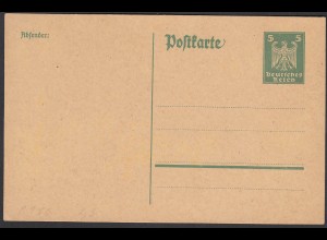 Deutsches Reich Postkarte-Ganzsache P156 ungebraucht 1924 (25786