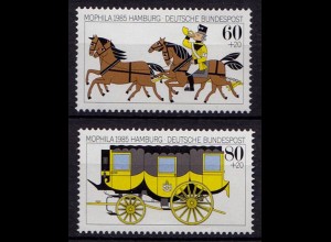 Germany BRD 1985 Mi 1255-56 ** MNH Postillion Zugpferde Postkutsche (70086