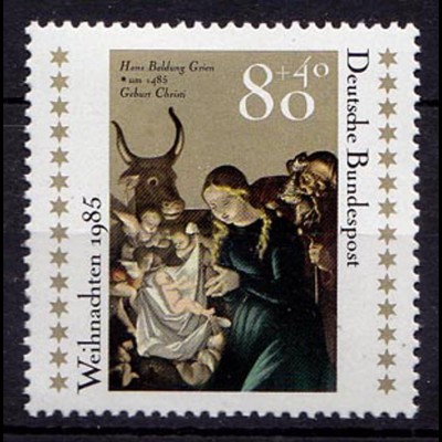 Germany BRD 1985 Mi 1267 ** MNH Gemälde Geburt Christi-Painting Birth of Christ