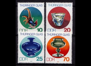Germany DDR 1983 Mi 2835-38 ** MNH Thüringer Glas - Thuringian glass art (70108