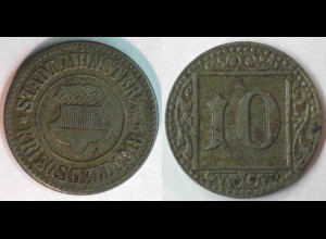 Münster Westfalia Germany 10 Pfennig Token Notgeld/Warmoney 1918 Iron (4096