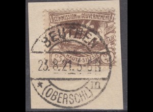 Oberschlesien - Upper Silesia 25 Pfg. Mi. 19 used gebraucht BEUTHEN (70179
