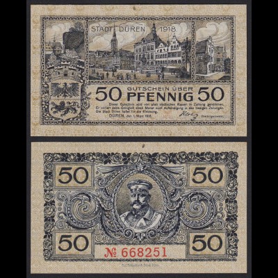 Rheinland - Düren - 50 Pfennig 1918 Notgeld (20154