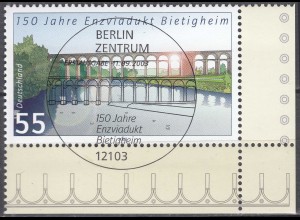 Germany BRD Mi.2359 ESST Vollstempel Brücken Bietigheim von 1853 55 CENT (70199