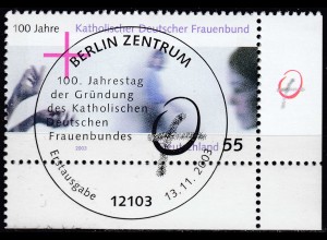  Germany BRD Mi. 2372 ESST Vollstempel Katholischer Frauenbund 55 CENT (70204