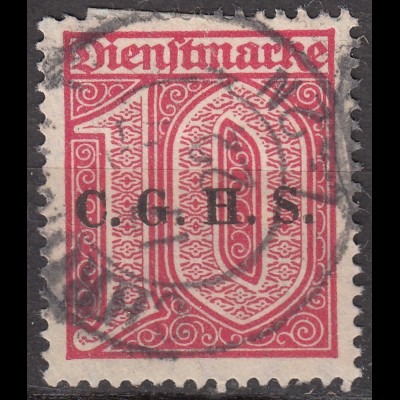 Oberschlesien - Upper Silesia Mi. D9 overprint 10 Pfennig gebraucht used 1920