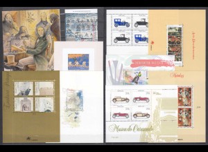 Portugal large Lot of 10 pieces SOUVENIR SHEETS MNH ** Opportunity (31644