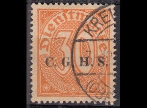  Oberschlesien - Upper Silesia Mi. D12 overprint 20 Pfennig gebraucht used 1920