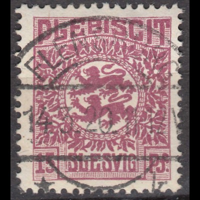 Abstimmungsgebiete Schleswig-Slesvig Mi.5 – 15 Pfg. gestempelt used 1920 (70259