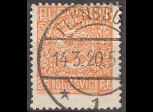 Abstimmungsgebiete Schleswig-Slesvig Mi.7 – 25 Pfg. gestempelt used 1920 (70261