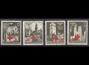 Generalgouvernement 1940 Mi. 52-55 Rotes Kreuz postfrisch MNH (70275