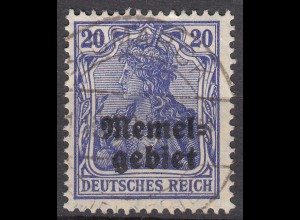 Memel 1920 Mi.4 Freimarke 20 Pfennig gestempelt used (70289