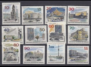 Germany - Berlin Stamps 1965 Michel 254-265 MNH Modern Berlin buildings (81019