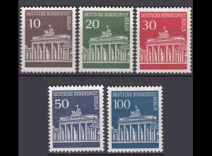 Germany - Berlin Stamps 1966 Michel 286-290 MNH Brandenburg Gate (81022