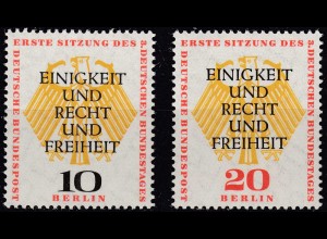 Germany Berlin 1957 Mi. 174-175 Sitzung des 3.Bundestages postfrisch MNH (70415