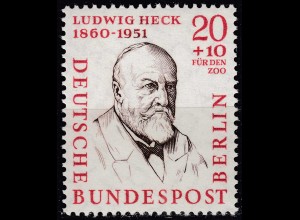 Germany Berlin 1957 Mi.168 Zoologe Professor Ludwig Heck postfrisch MNH (70421