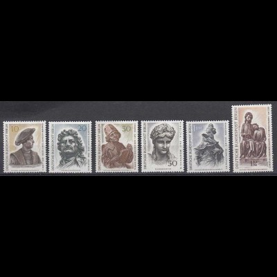 Germany - Berlin Stamps 1967 Michel 303-308 MNH Berliner Kunstschätze (81026