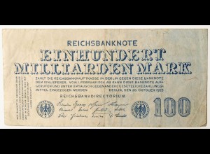 50-Milliarden Mark 1923 Ro 123 Pick 126 F (4) (cb247