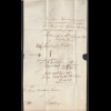 COESLIN R2s 1853 Auslagen Brief Rekommandiert nach Falkenburg Taxiert (31762