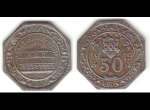 Notgeld Hamm 50 Pfennig 1919 Eisen Funck 191.14 (31814