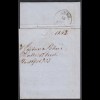 HALLE WESTFALEN 1862 Brief nach ROTHENUFFELN bei Minden/Hille mit Inhalt (31789