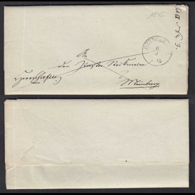 DETMOLD 1845 Brief mit Inhalt (31791