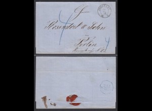 JÖHSTADT 1866 alter Umschlag nach PERLIN (31795