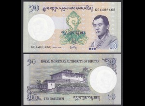 Bhutan - 10 Ngultrum Banknote 2006 UNC (1) Pick 28a (31884
