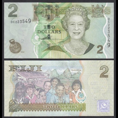 Fidschi - FIJI 2 Dollars 2007 Pick 109a UNC (1) (31910