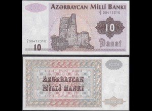 Aserbaidschan - AZERBAIJAN - 10 Manat (1992) Pick 12 UNC (1) (32048