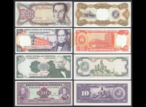 Venezuela 4 Stück verschiedene Banknoten 1992-98 UNC (1) (31938